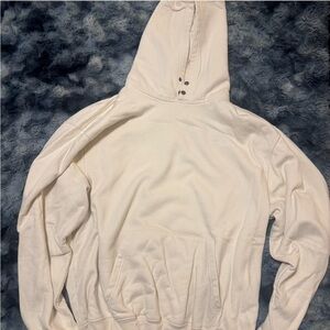 Every other Thursday cream white snap hoodie